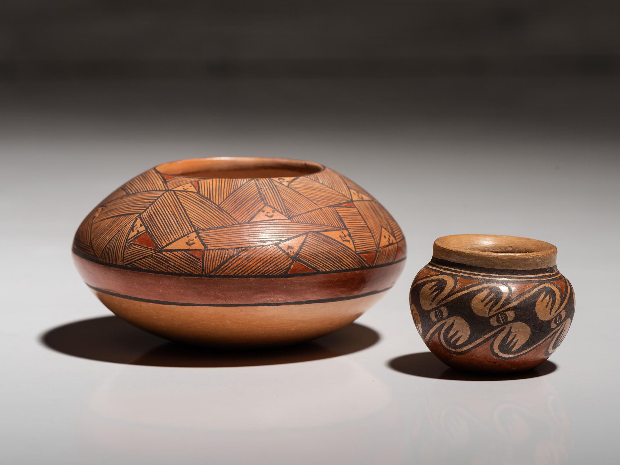 Polychrome Pottery Jars