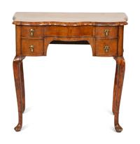 A George I Burl Walnut Dressing Table