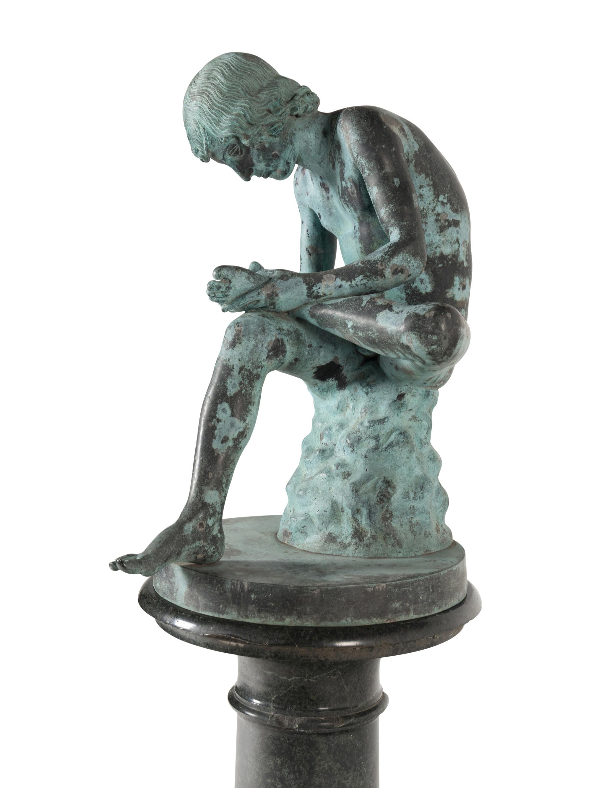 An Italian Bronze Model of Spinario