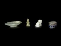 Four Chinese Hardstone Articles
