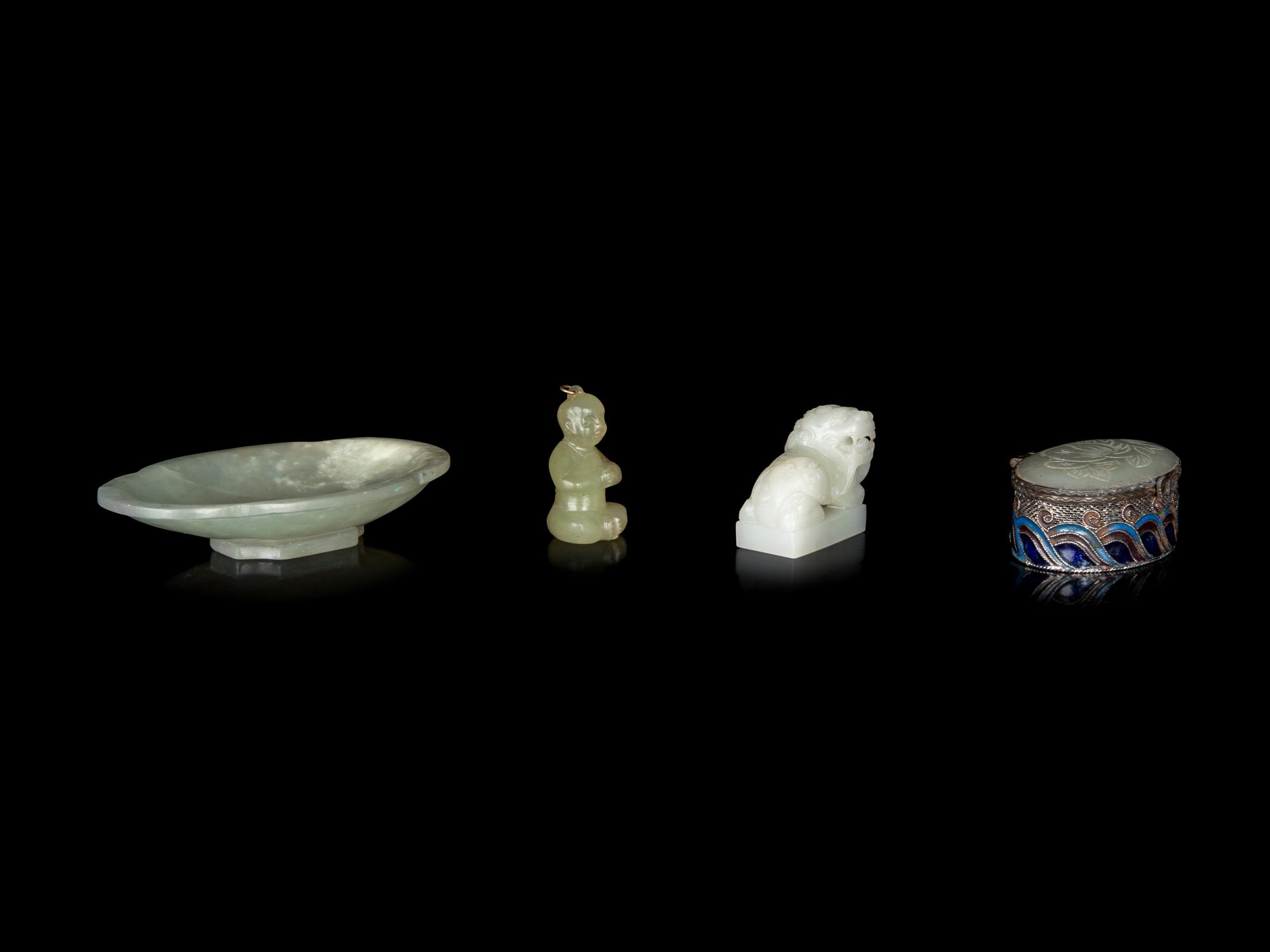 Four Chinese Hardstone Articles