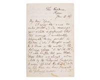 Carroll, Lewis (Charles Lutwidge Dodgson). Autograph Letter, signed