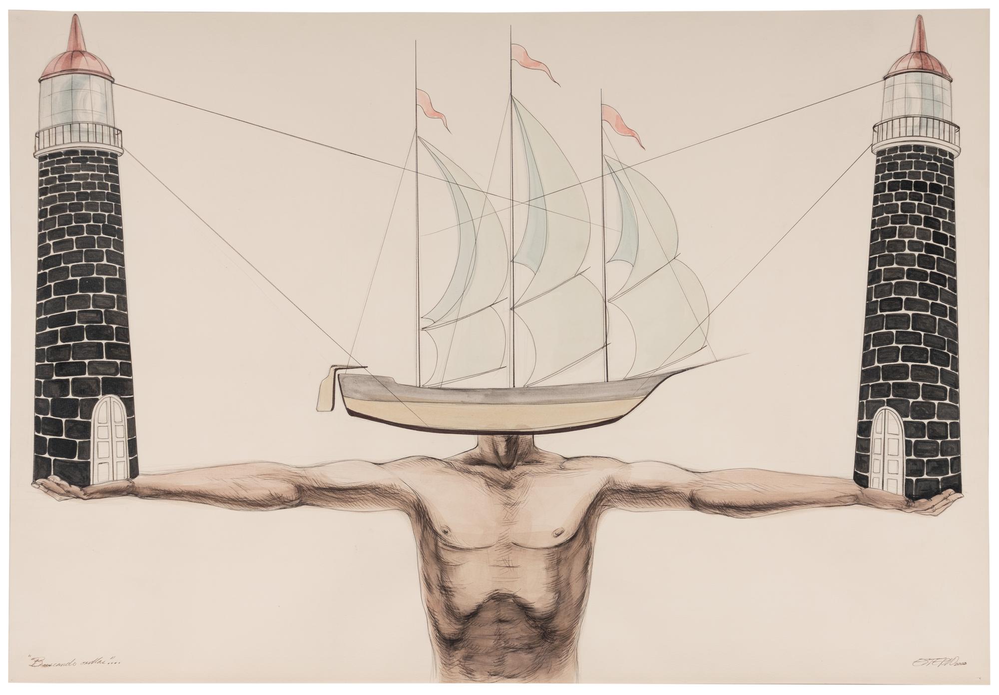 Esterio Segura Mora (Cuban, b. 1970) — Buscando orillas... (Searching for Shores....), 2003