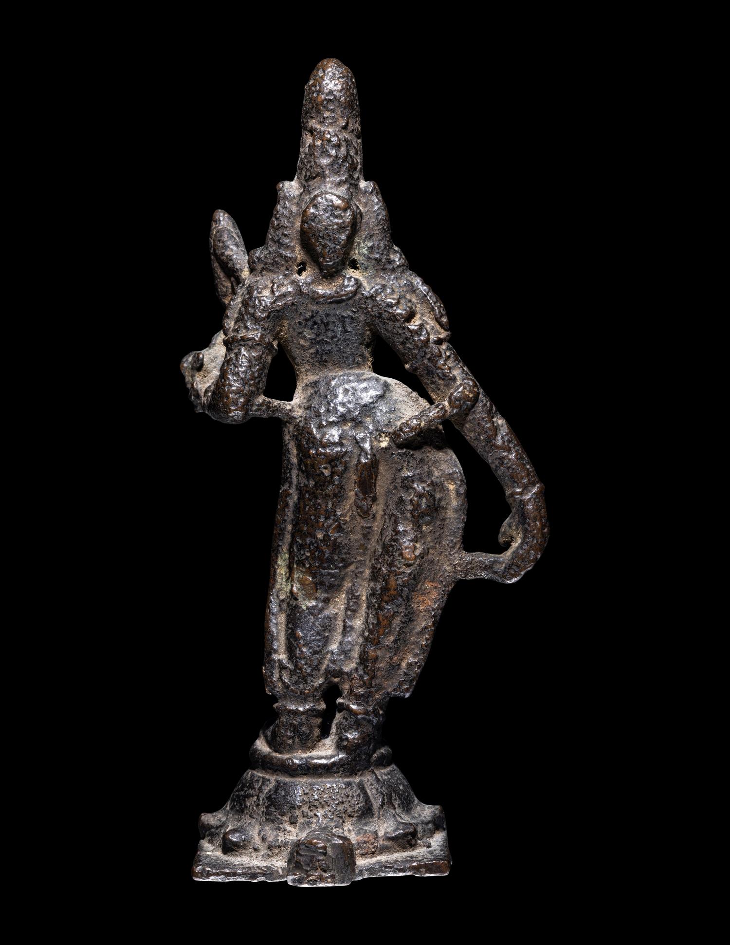 An Indian Bronze Figure of a Female Deity