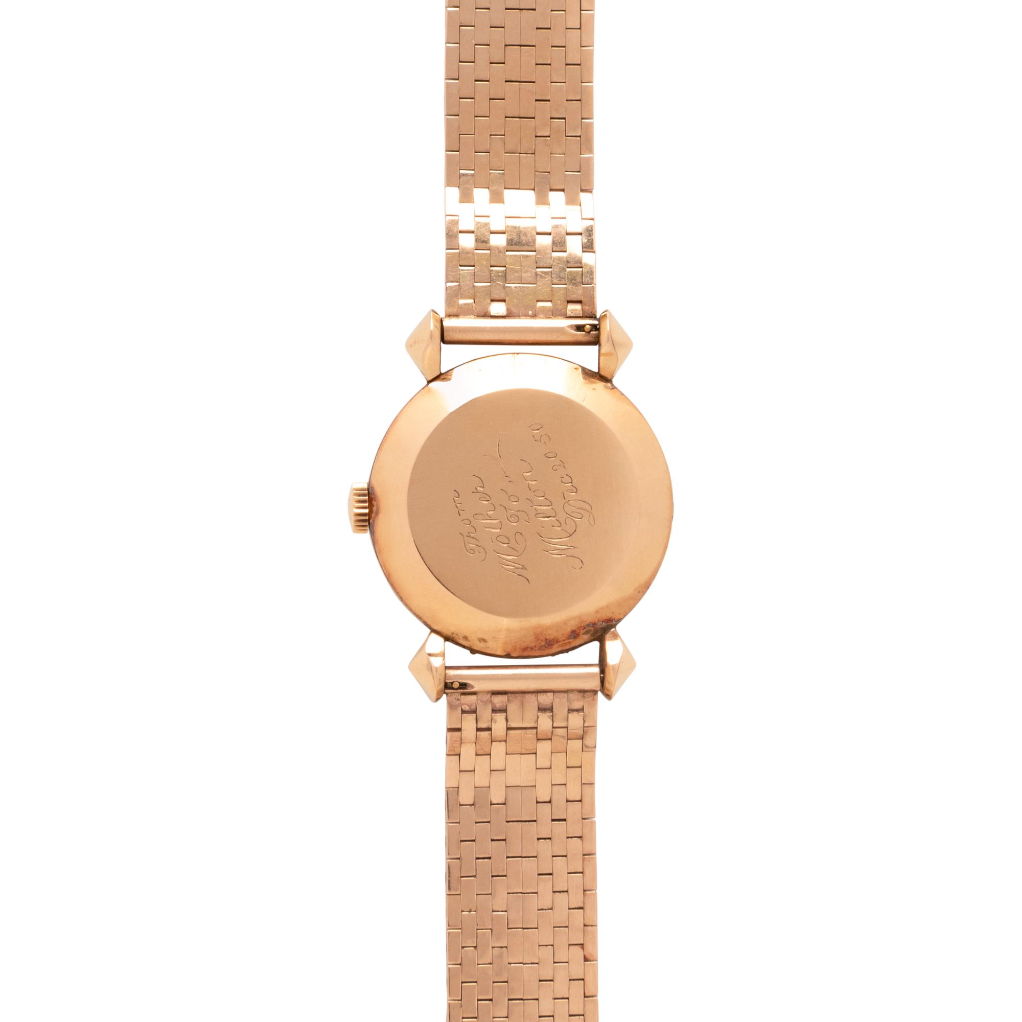 PATEK PHILLIPE, REF. 1536 18K PINK GOLD WATCH