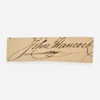 [Americana] [Declaration of Independence] Hancock, John Cut Signature