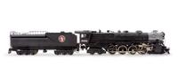 A Tenshodo Polychrome HO-Gauge Great Northern Railway 4-8-4 Locomotive and Tender