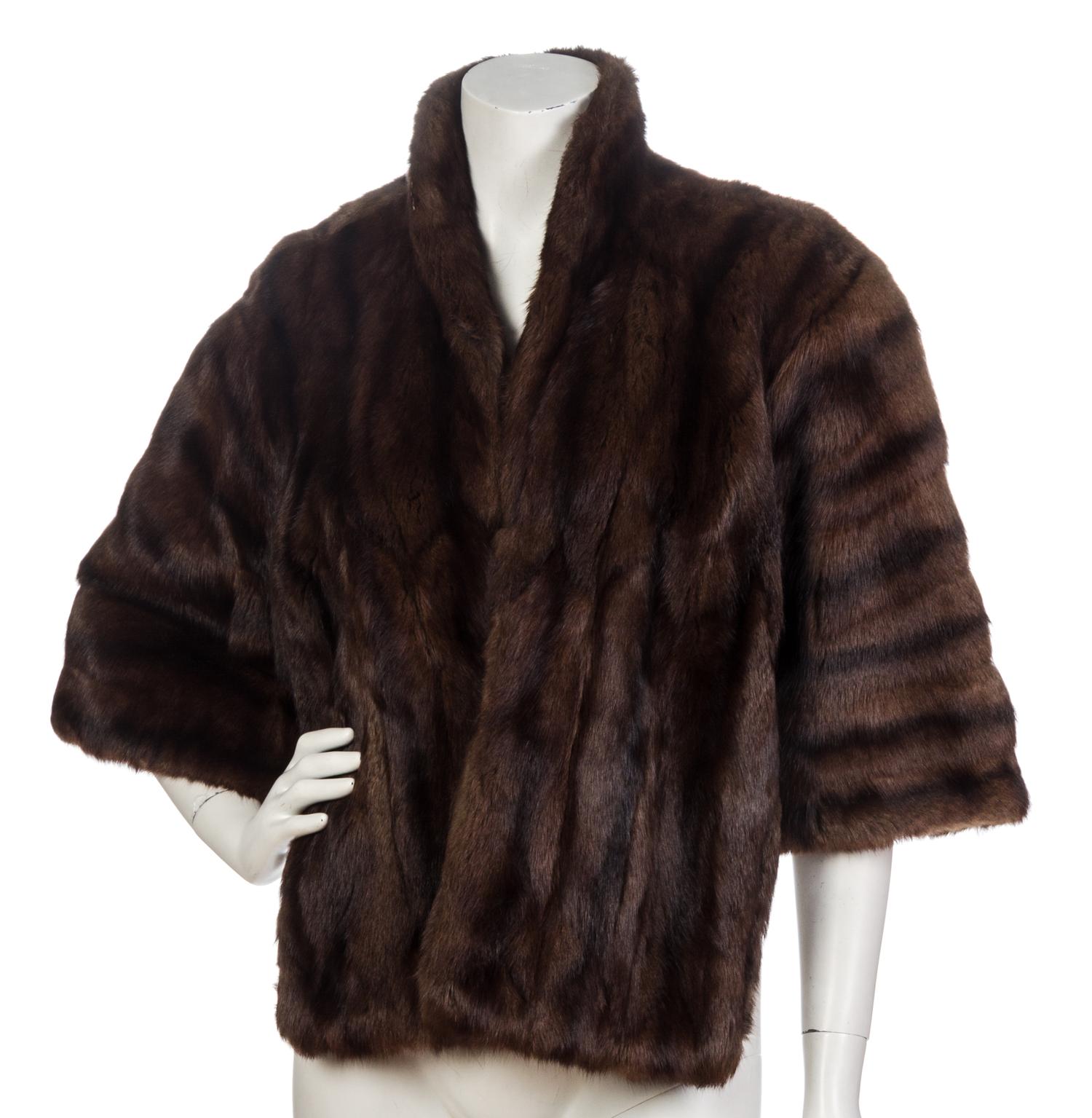 A Brown Fur Shawl,