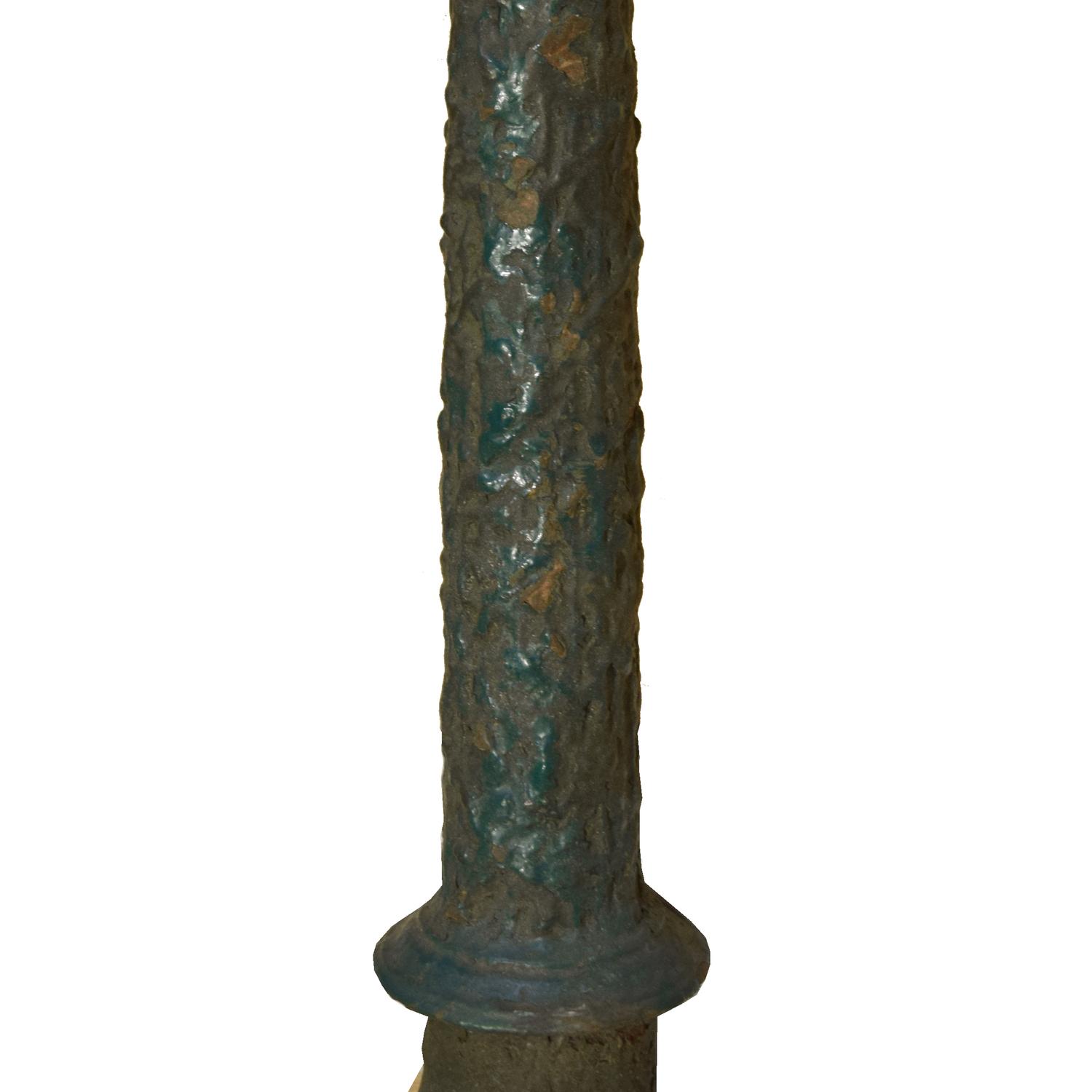 A Cast Iron Sign Post 25.5" W x 14" D x 103" H — France, 20th Century