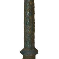 A Cast Iron Sign Post 25.5" W x 14" D x 103" H — France, 20th Century
