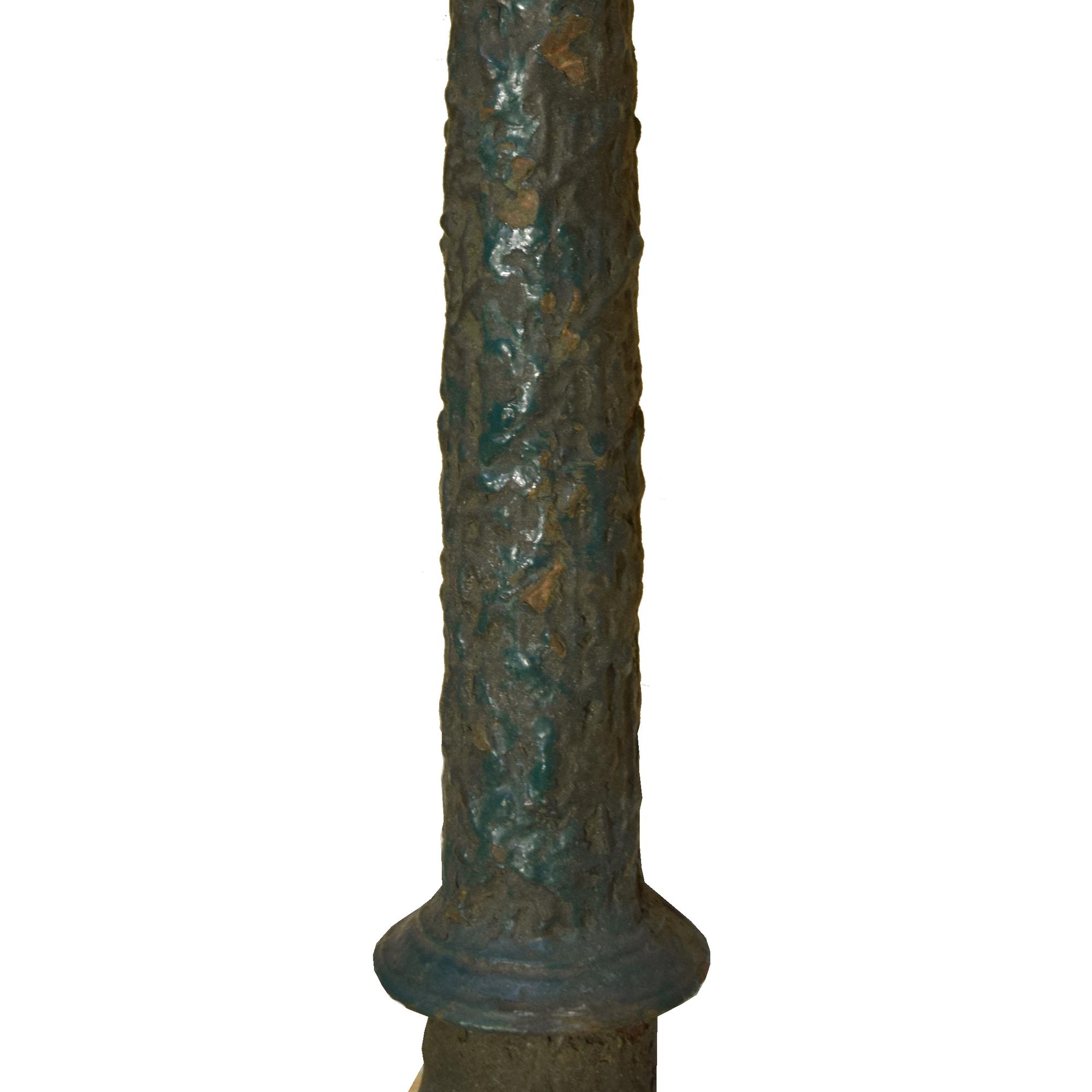 A Cast Iron Sign Post 25.5" W x 14" D x 103" H — France, 20th Century