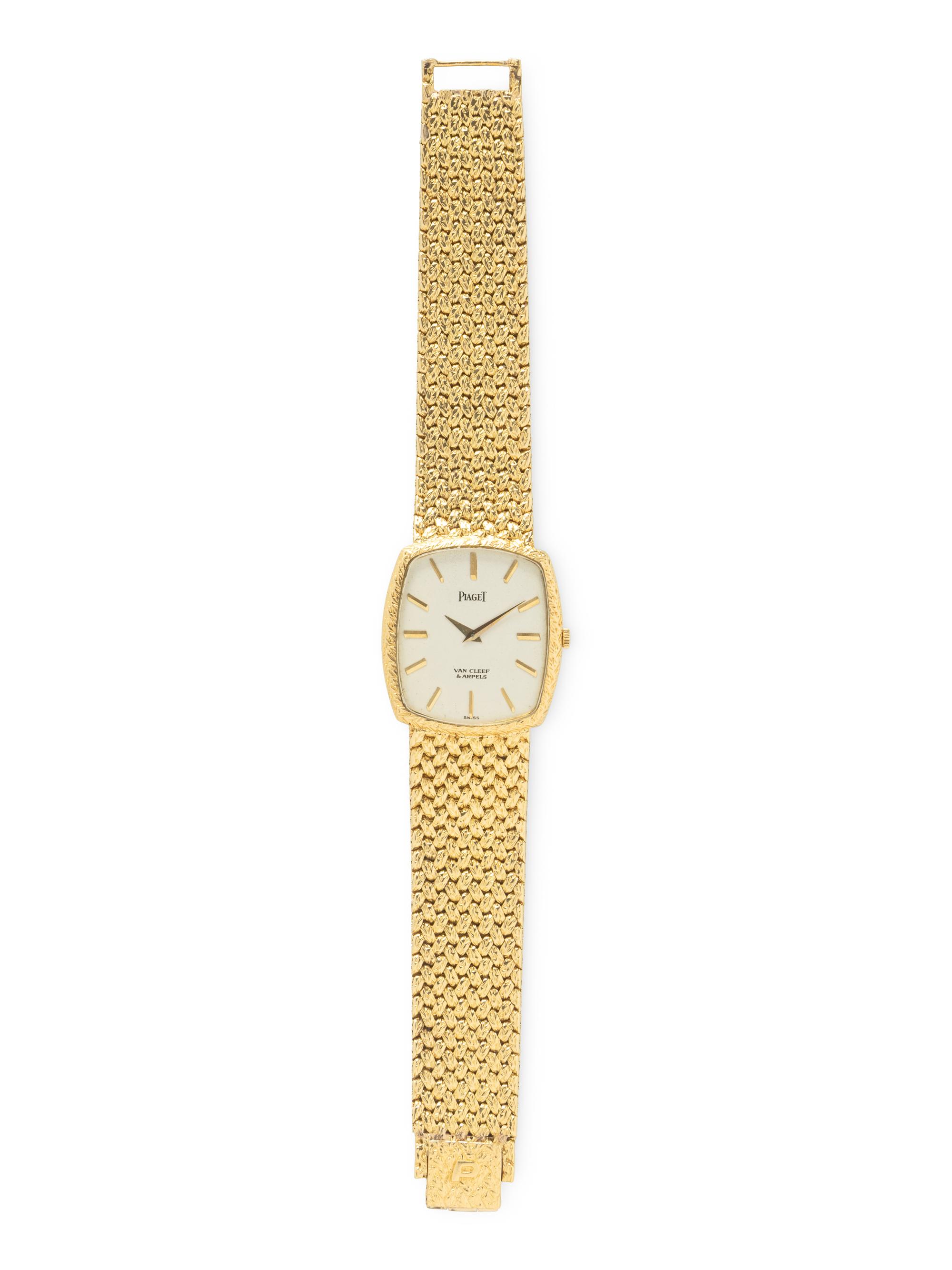 PIAGET FOR VAN CLEEF & ARPELS, REF. 9741D2 18K YELLOW GOLD WATCH