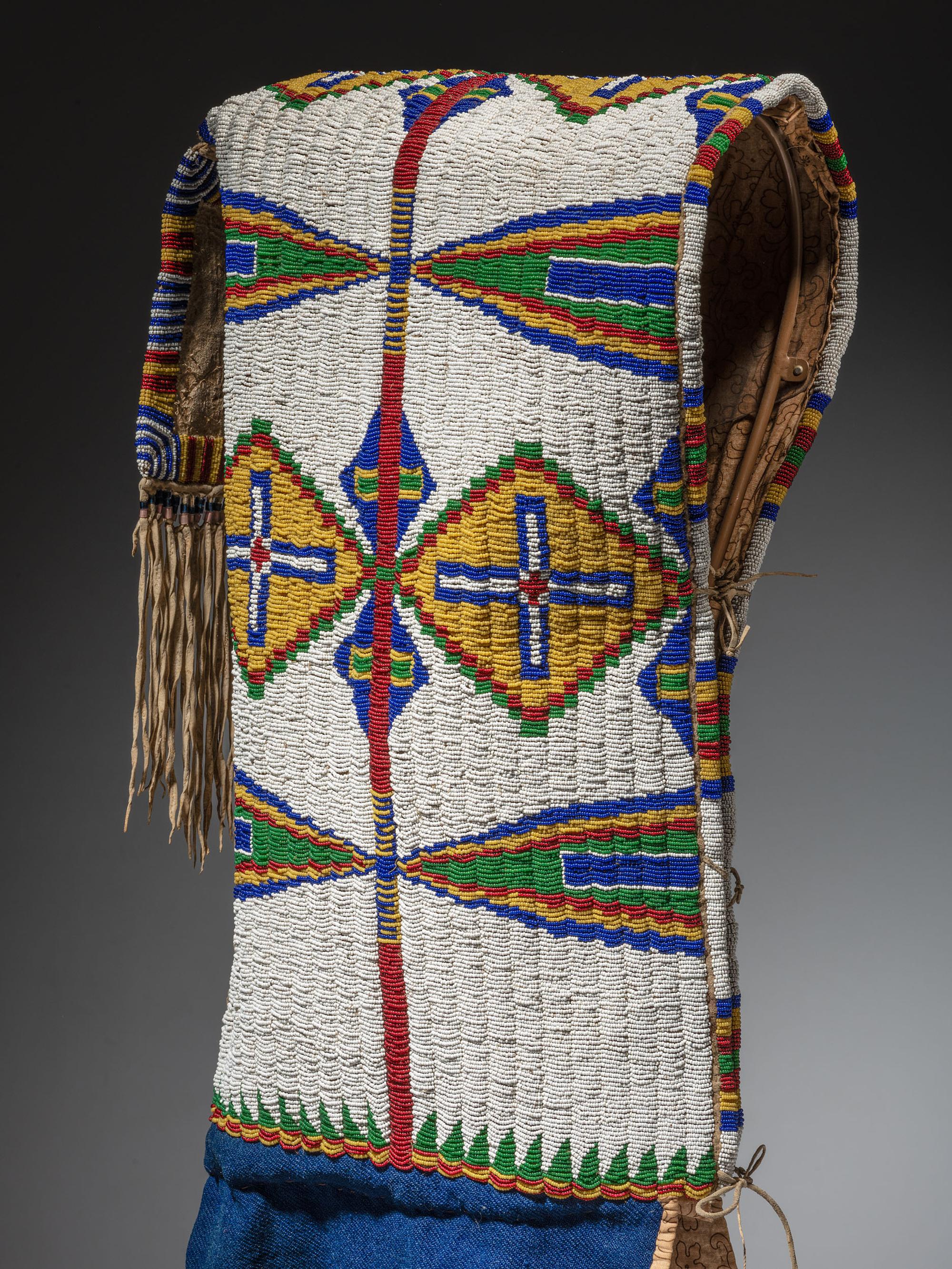 Sioux Beaded Hide Cradle
