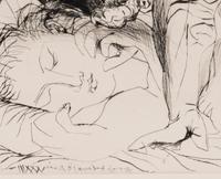 Minotaure caressant une dormeuse (from La Suite Vollard )