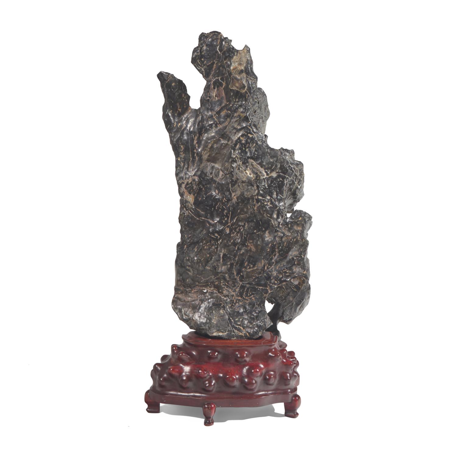 A Large Chinese Lingbi Scholar's Rock — 靈璧賞石