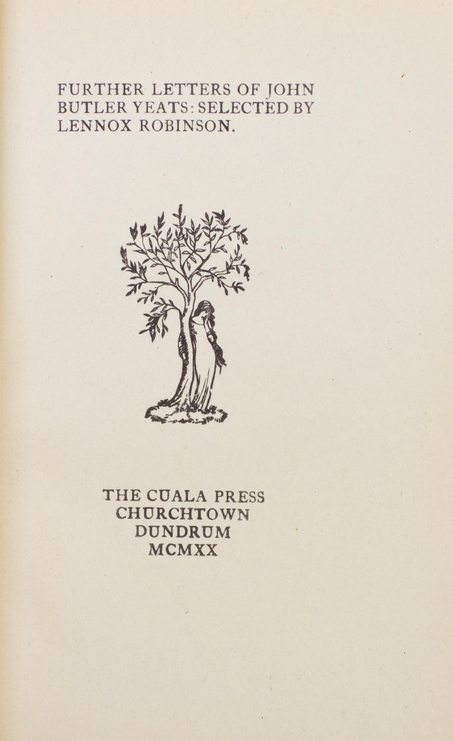(POETRY) YEATS, WILLIAM BUTLER. October Blast: Poems. Dublin, 1927. With 2 other copies.