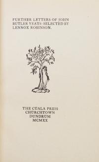 (POETRY) YEATS, WILLIAM BUTLER. October Blast: Poems. Dublin, 1927. With 2 other copies.