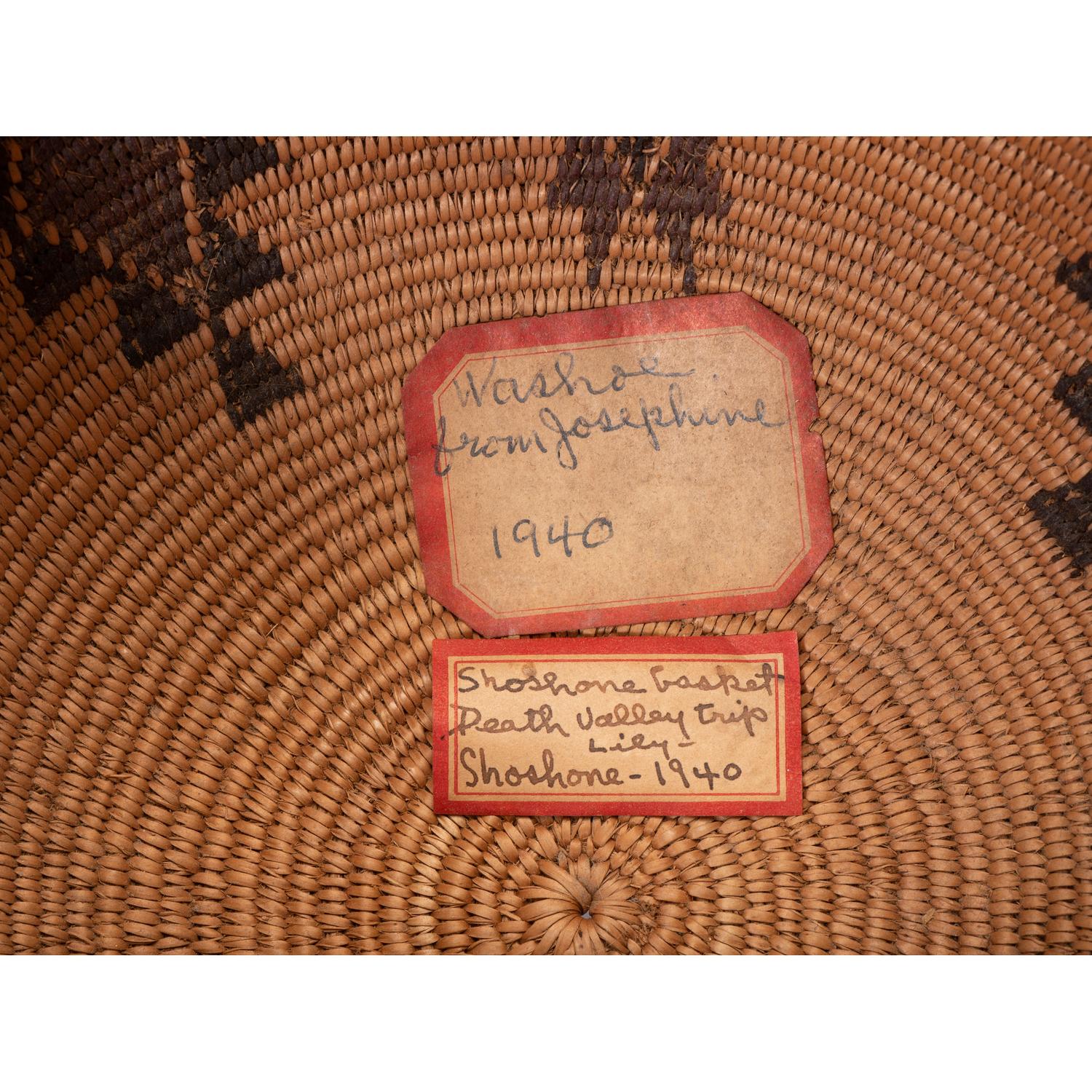 Washo / Shoshone Polychrome Basket