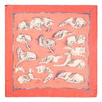 Four Hermès 90cm Silk Chiffon Scarves