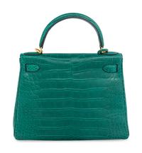 HERMÈS, KELLY RETOURNE 28 IN MATTE ALLIGATOR