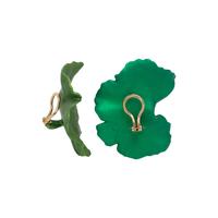 JAR, ALUMINUM 'GERANIUM' CLIP EARRINGS