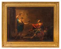 French School, (18th Century), The Execution of Socrates with a Cup of Hemlock