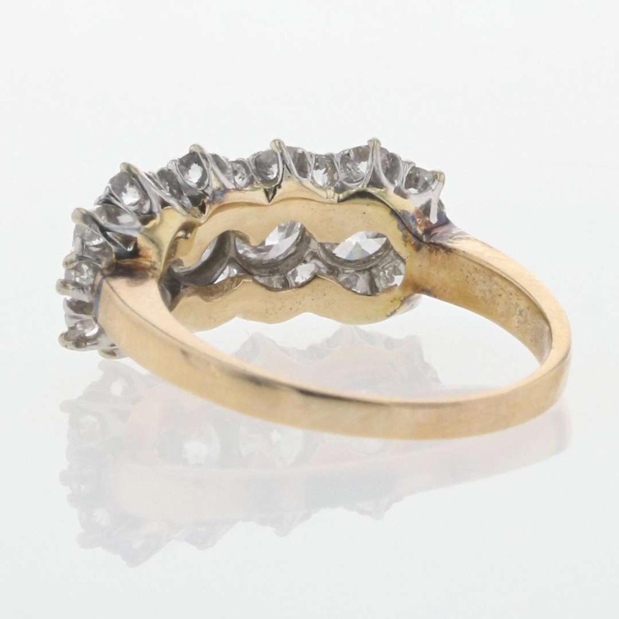 A 14K Gold Antique Diamond Ring