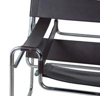 A Marcel Breuer Chrome and Leather Chair — 20TH CENTURY