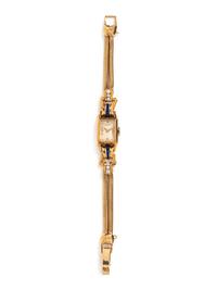 A Retro Yellow Gold, Platinum, Sapphire and Diamond Bracelet, Hamilton,