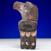 Tsimshian Carved Raven Frontlet