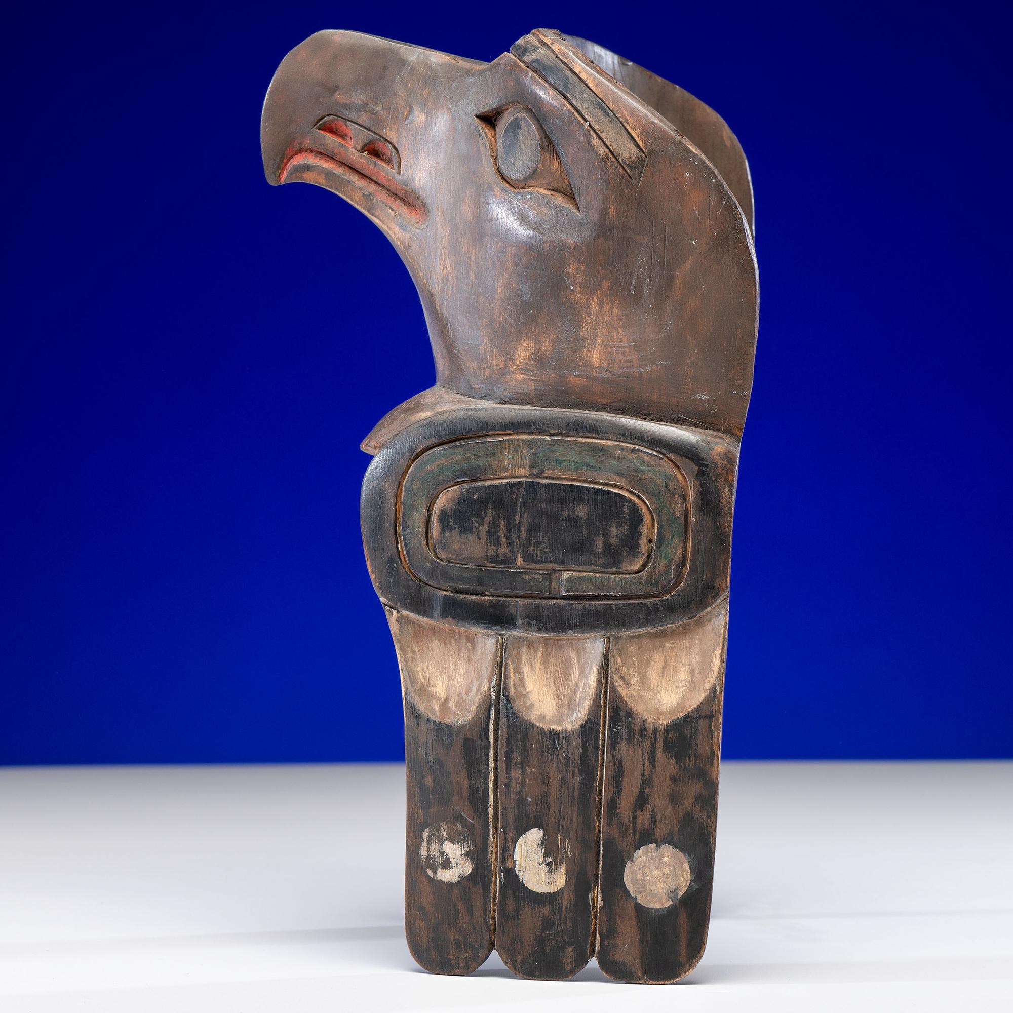 Tsimshian Carved Raven Frontlet