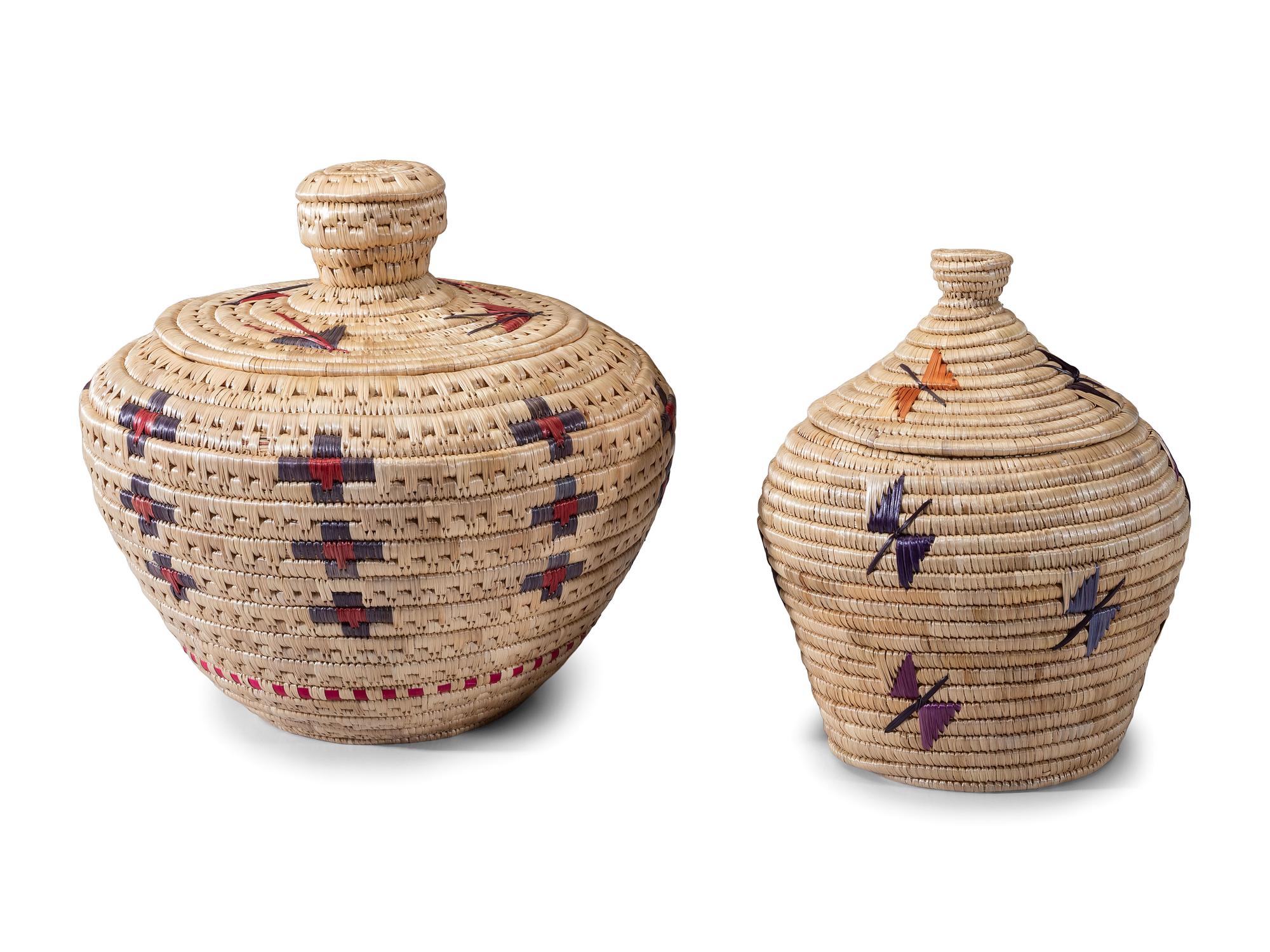 Alaskan Native Polychrome Baskets