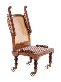 A Victorian Walnut Metamorphic Easy Chair