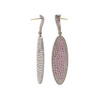 PINK SAPPHIRE AND DIAMOND EARRINGS