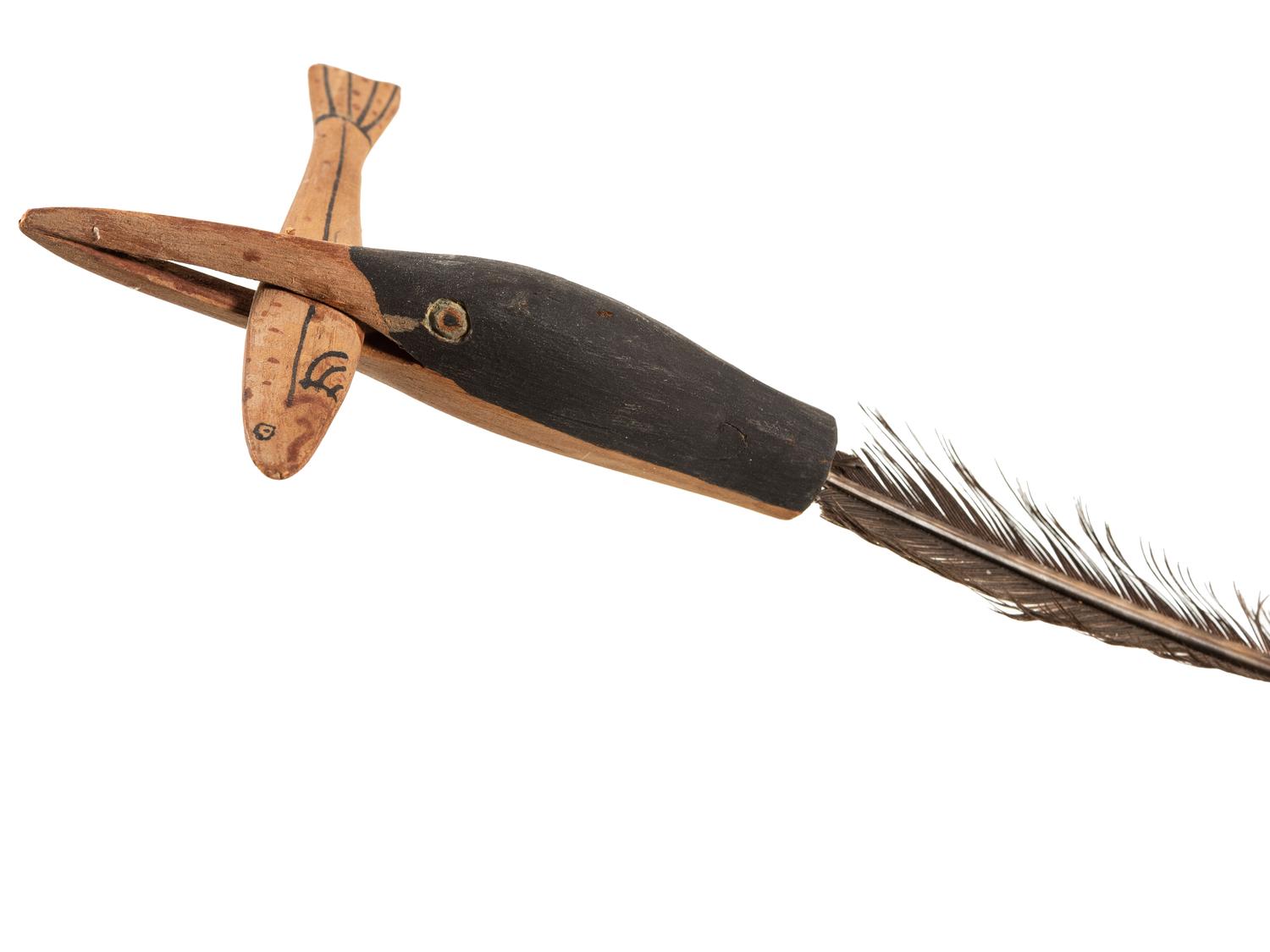 Nunivak Island Painted Wood Mask, Loon