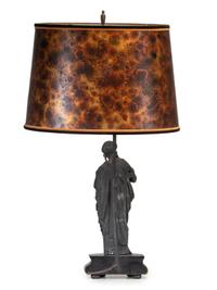 A Cast Metal Figure of the Allegory of Painting
