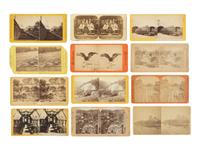 [EARLY PHOTOGRAPHY]. Large selection of stereoviews, incl. Civil War, railroad, landmarks, and landscapes.