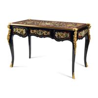 A Louis XV Style Gilt Bronze Mounted Bureau Plat