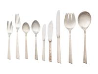 An American Silver Flatware Service
