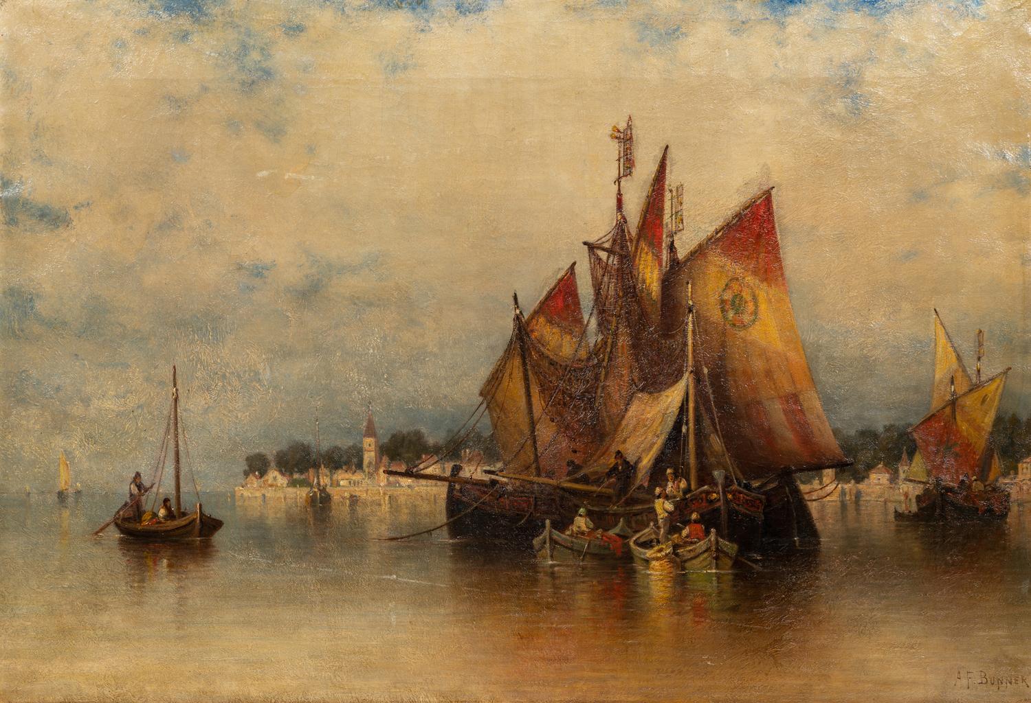 Venetian Fishing Boats off San Nicoletto, Near Venice