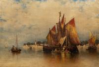 Venetian Fishing Boats off San Nicoletto, Near Venice