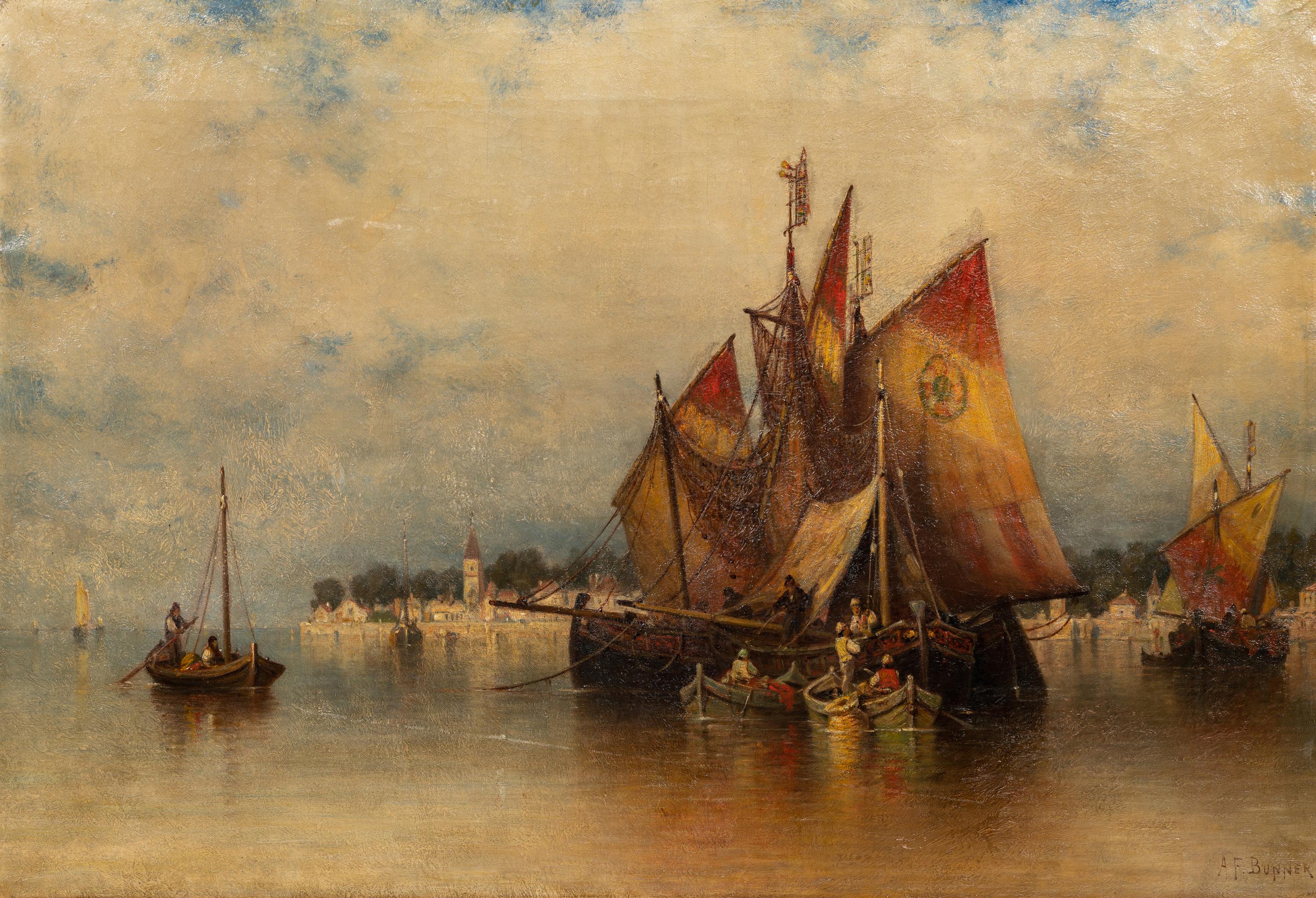 Venetian Fishing Boats off San Nicoletto, Near Venice