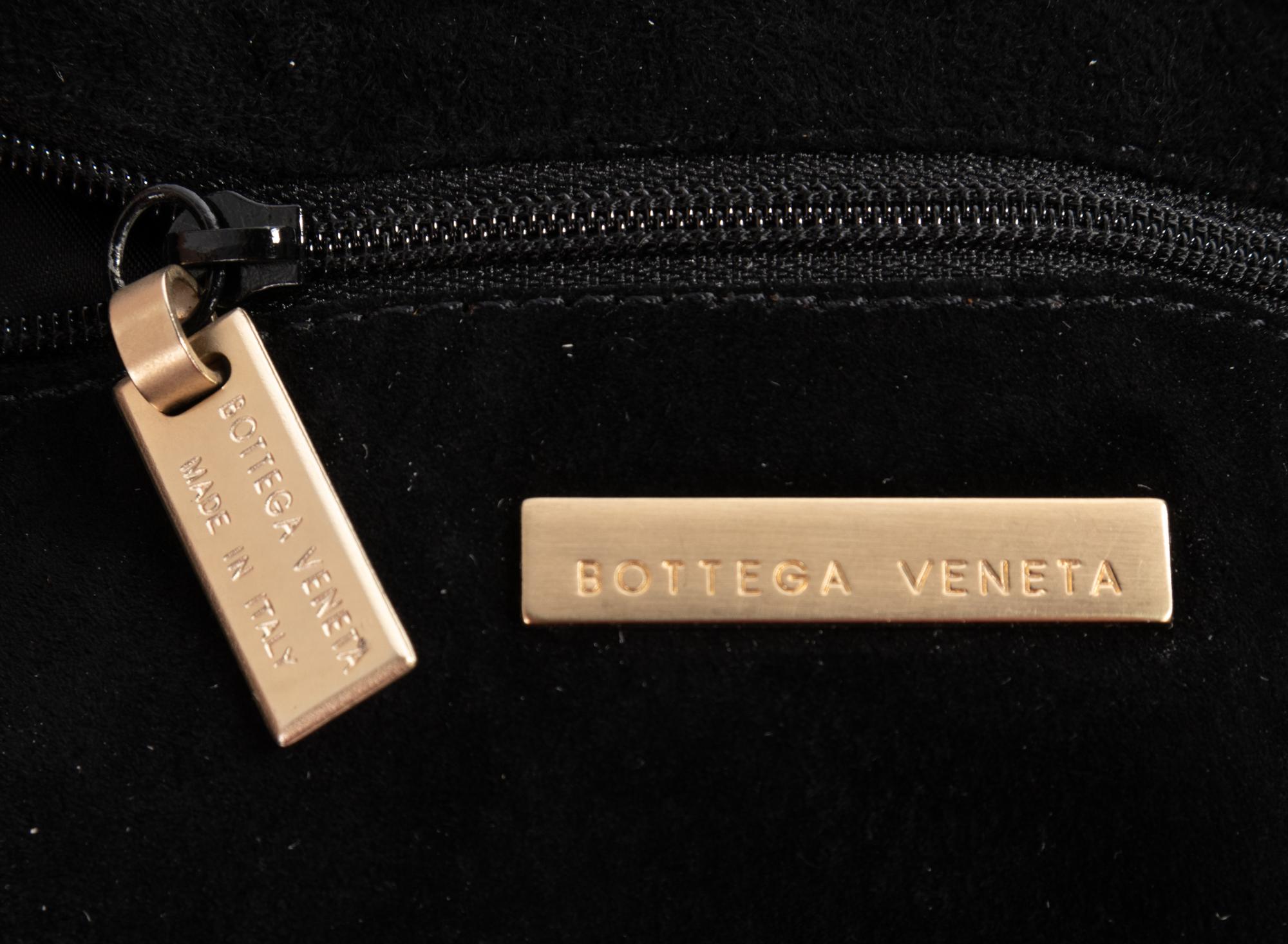 Bottega Veneta Black Intrecciato Shoulder Bag, c.2000