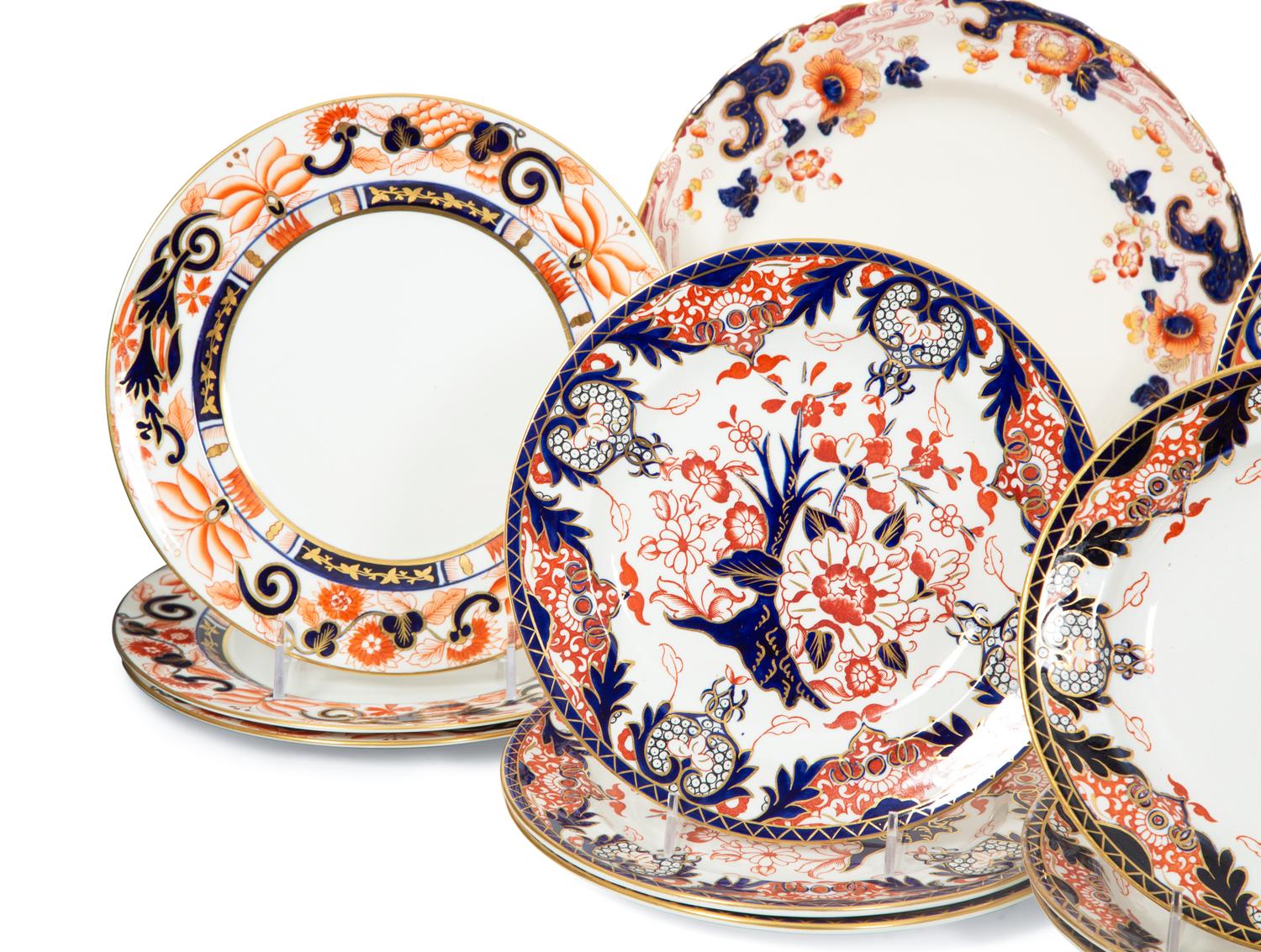 An Assembled Royal Crown Derby Porcelain Dinner Service