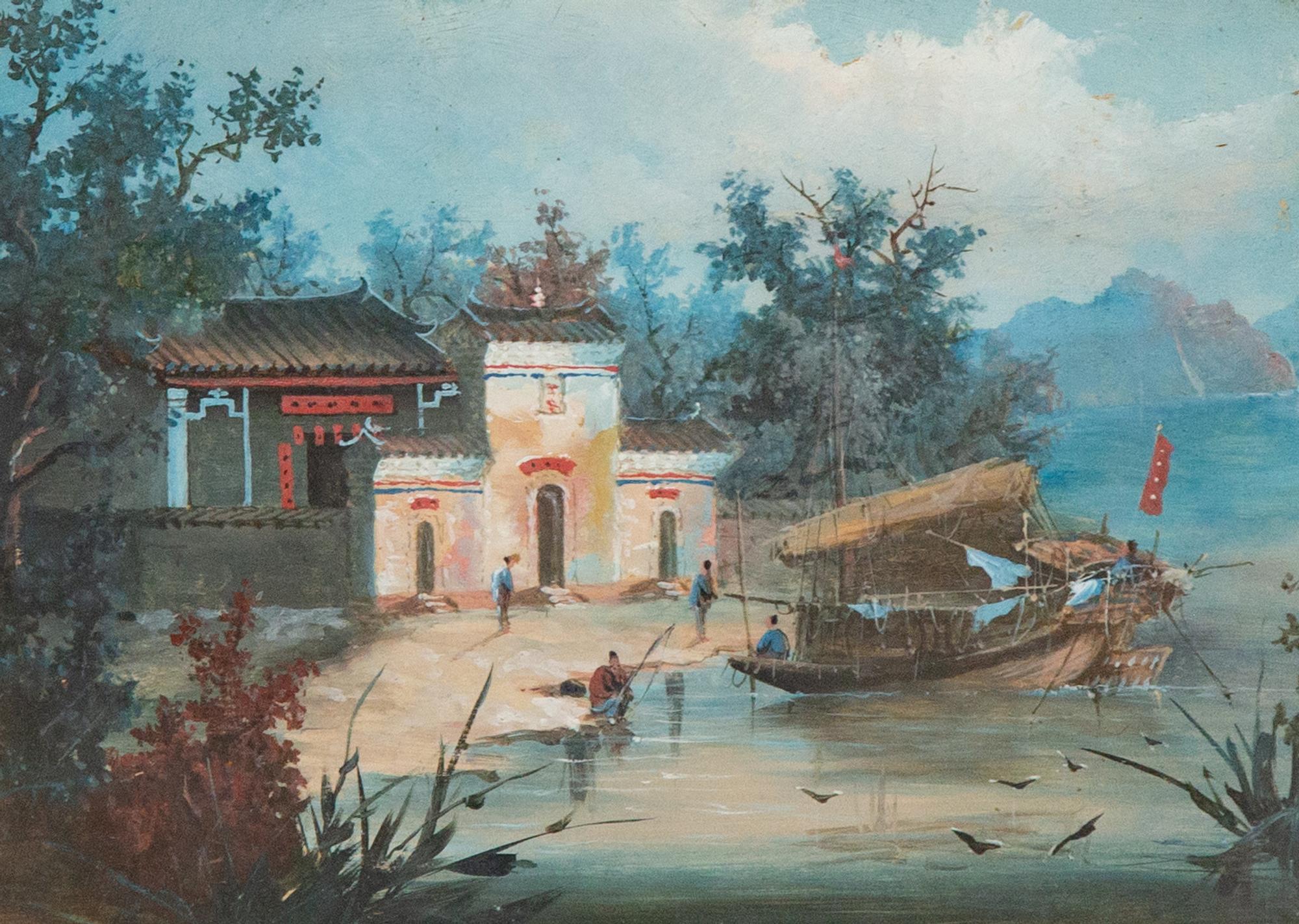Fishermen in a Village