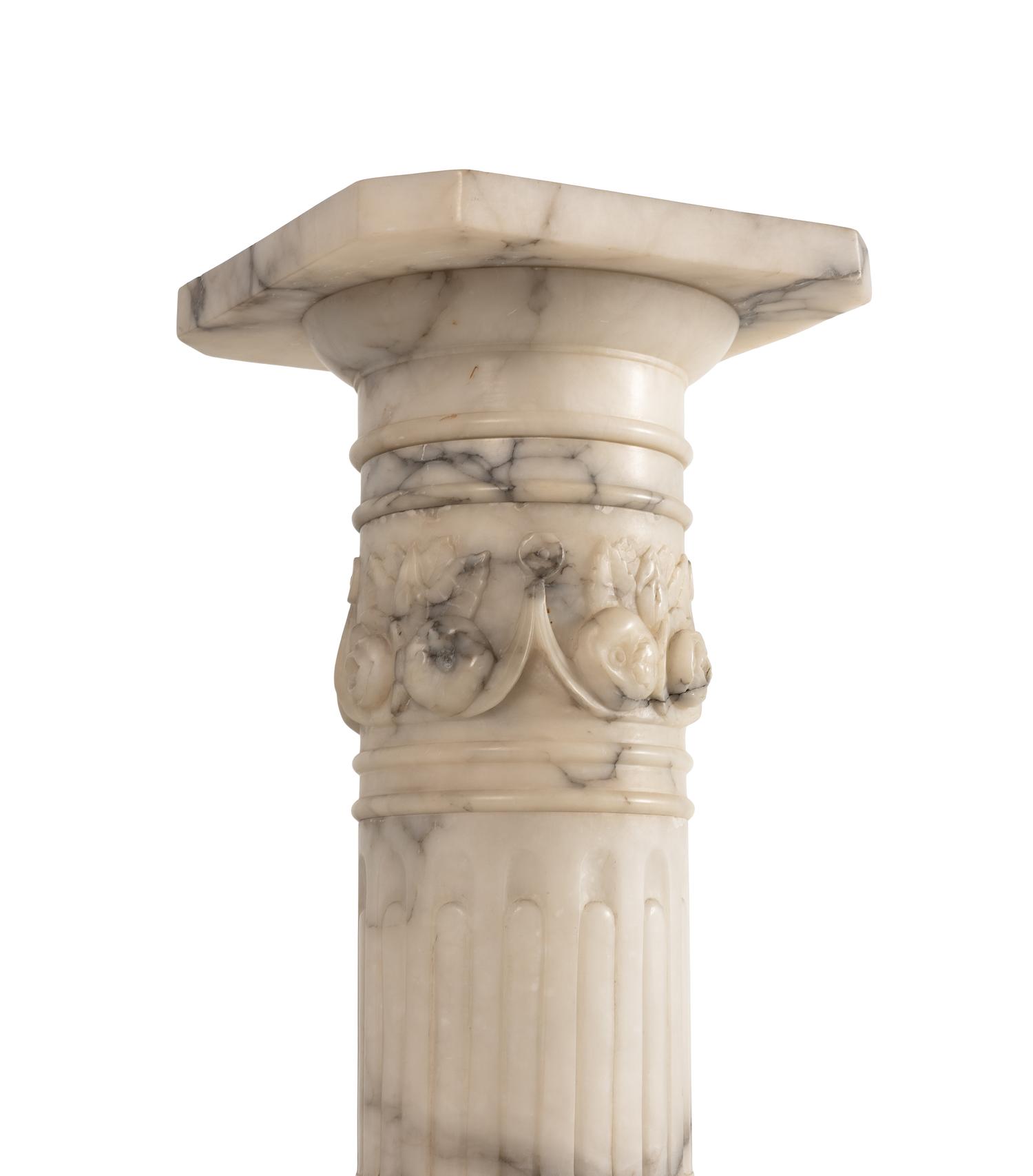 A Continental Marble Pedestal