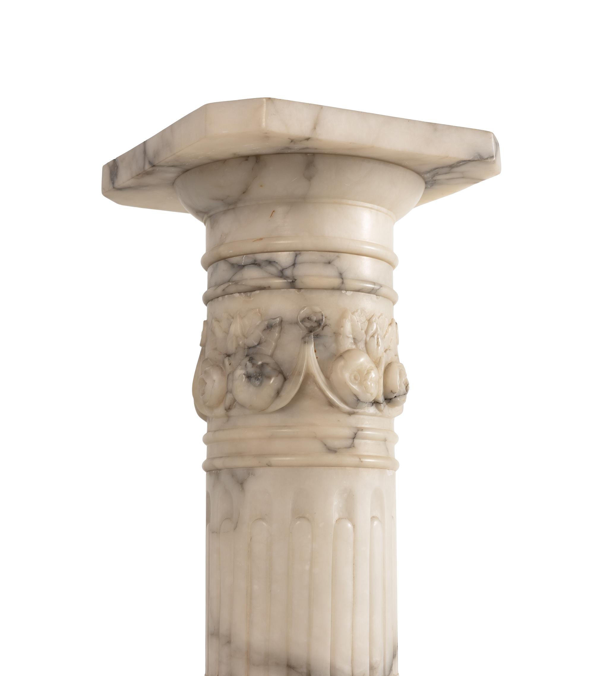 A Continental Marble Pedestal