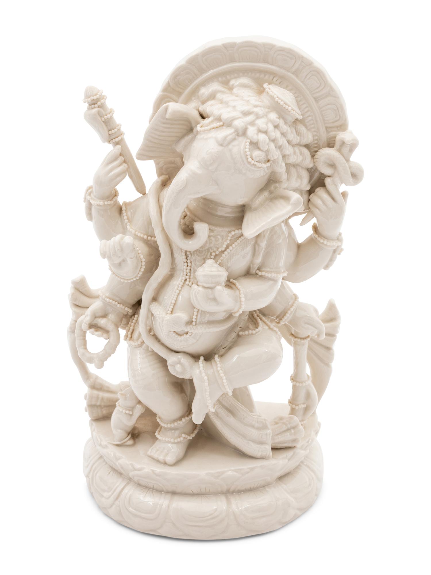 A Porcelain Figure of Ganesh