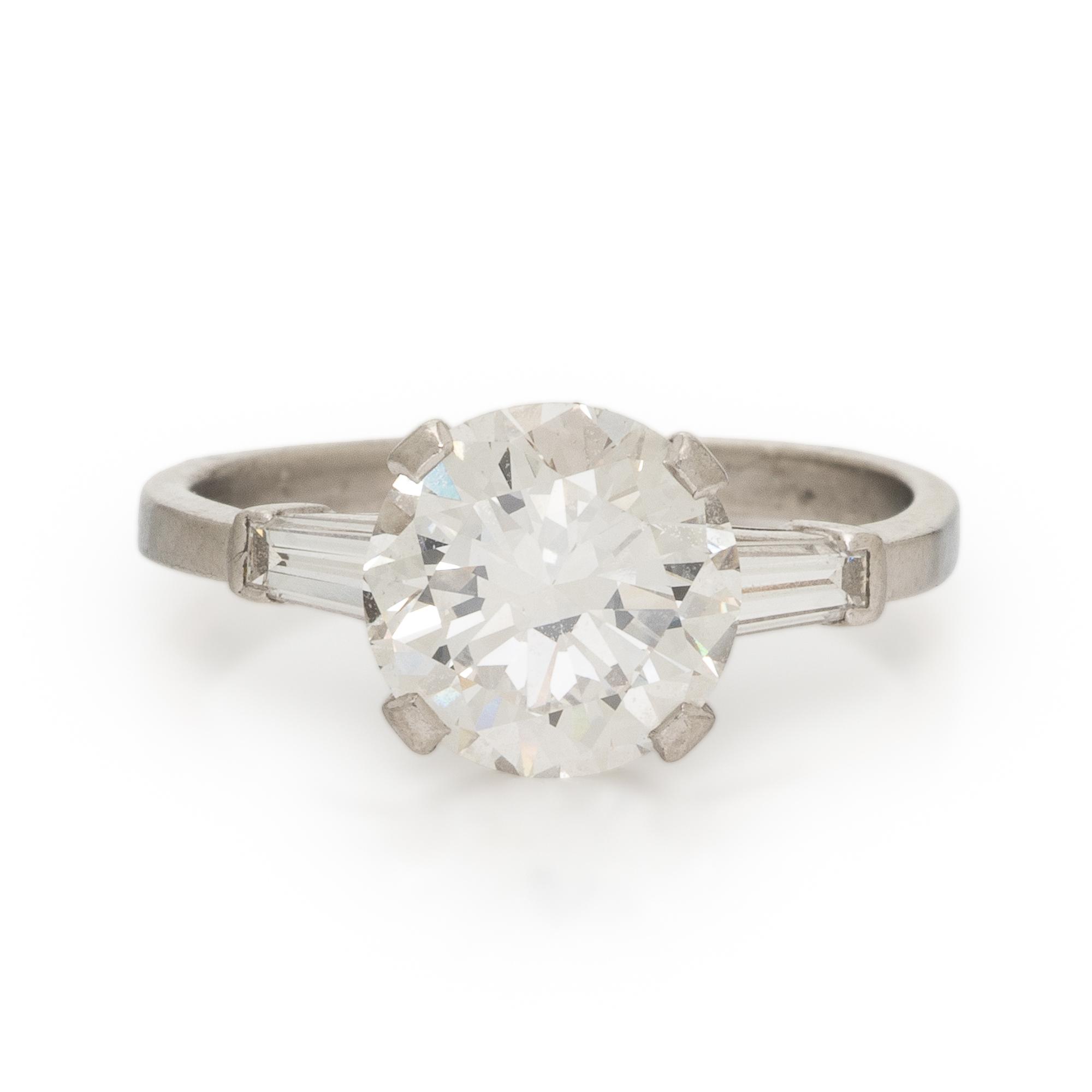 Platinum and Diamond Ring