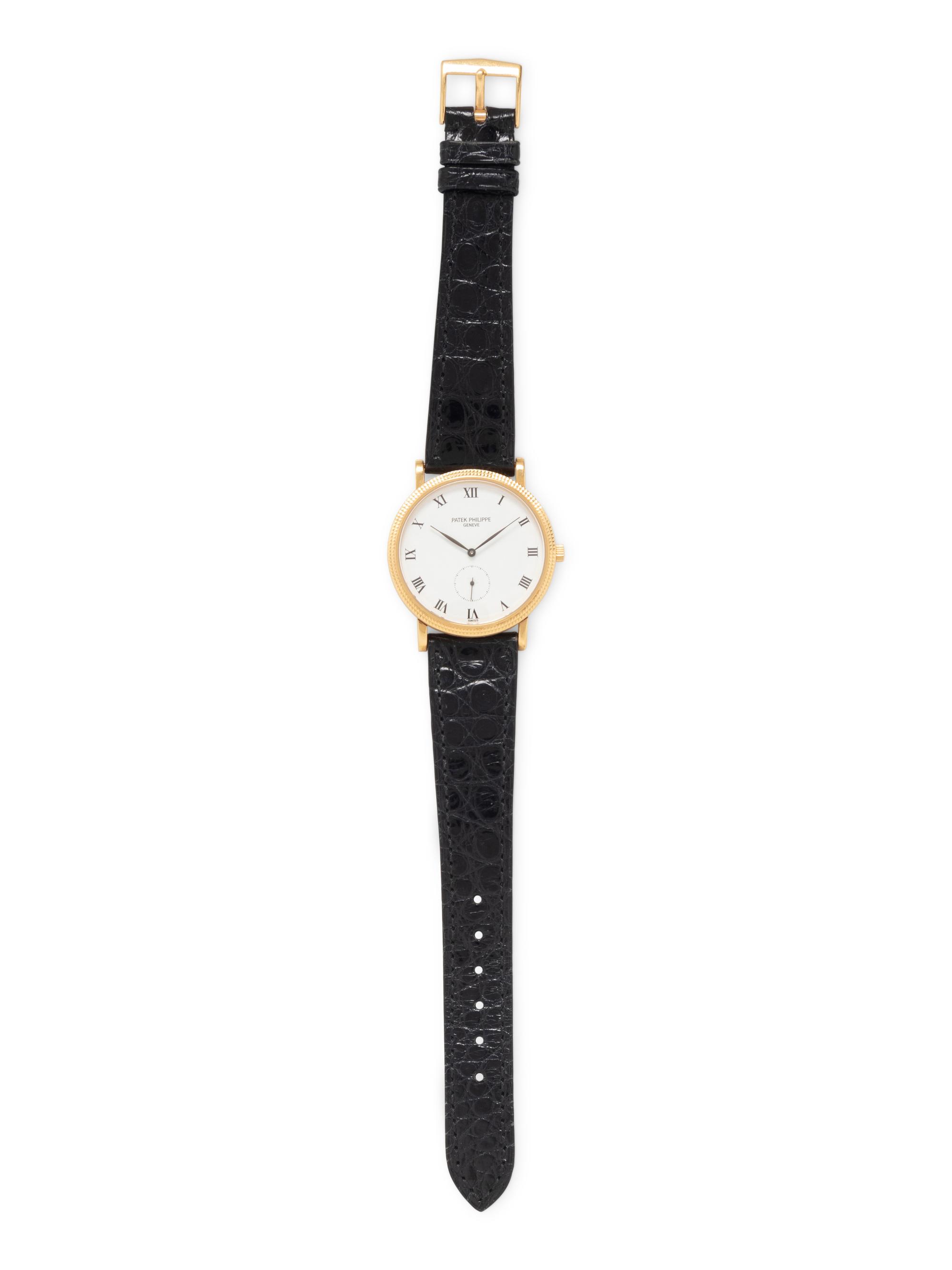 PATEK PHILIPPE, REF. 3919 18K YELLOW GOLD 'CALATRAVA' WATCH